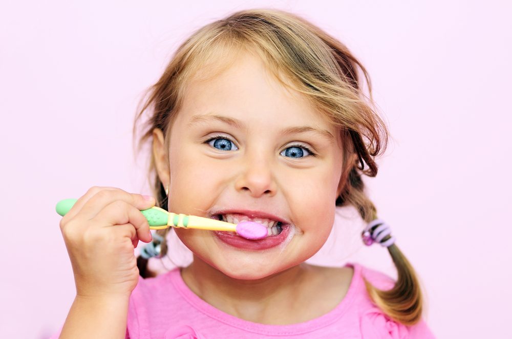 Cepillado de dientes para niños